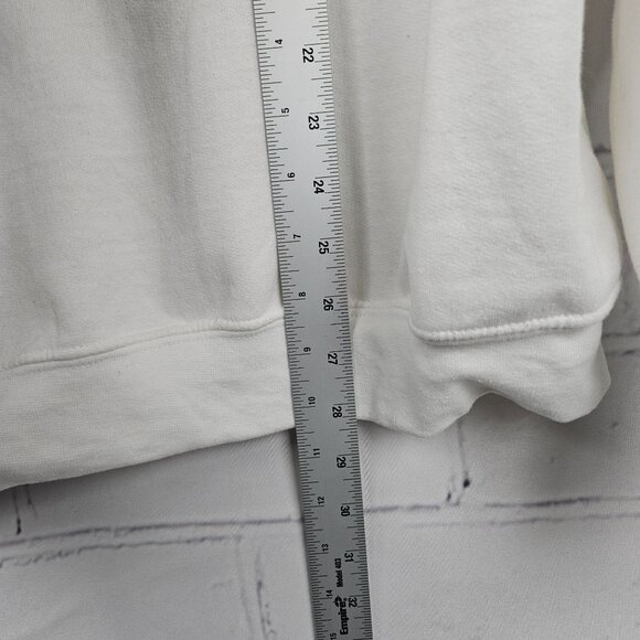 Harvard University White Crewneck Sweatshirt Mens M Cotton Blend Unisex Preowned - Picture 9 of 9